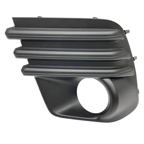 FOG LAMP BEZEL FR LH ALL BLACK FOR USE W/ROUND HALOGEN FOG LAMPS EXCLUDE WILDERNESS/SPRT
