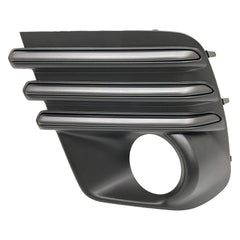 FOG LAMP BEZEL FR LH BLACK W/STEEL GRAY MOLDING STRIPS W/ROUND HALOGEN FOG LAMPS EXCLUDE WILDERNESS /SPRT