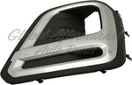 FOG LAMP BEZEL FR RH CHROME/TEXTURED BLACK USE W/LED FOGS TOURING MODEL — photo 5