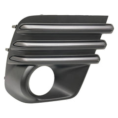 FOG LAMP BEZEL FR RH BLACK W/STEEL GRAY / ROUND HALOGEN FOG LAMPS EXCLUDE WILDERNESS/SPRT