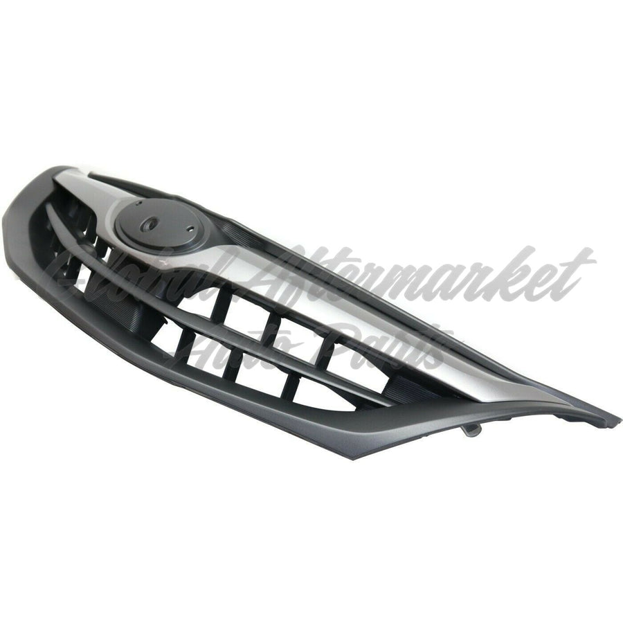 GRILLE MATTE-BLACK W/MOULDING SILVER GRAY