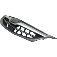 GRILLE MATTE-BLACK W/MOULDING SILVER GRAY