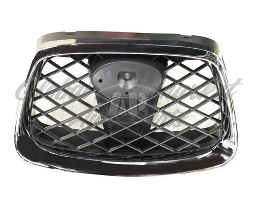 GRILLE CENTER MATT-BLACK W/CHROME MLDG (IMPREZA/OUTBACK)