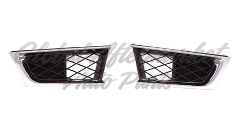 GRILLE LH OUTER MATT-BLACK W/CHROME MLDG (IMPREZA/OUTBACK)