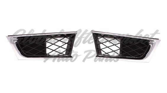 GRILLE LH OUTER MATT-BLACK W/CHROME MLDG (IMPREZA/OUTBACK)