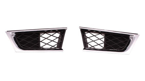 GRILLE LH OUTER MATT-BLACK W/CHROME MLDG (IMPREZA/OUTBACK)