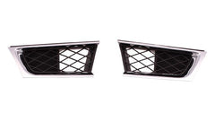 GRILLE LH OUTER MATT-BLACK W/CHROME MLDG (IMPREZA/OUTBACK)