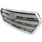 GRILLE PAINTED SILVER GRAY W/CHROME MOULDING — photo 2