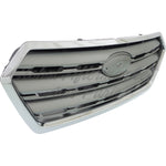 GRILLE PAINTED SILVER GRAY W/CHROME MOULDING — photo 3