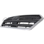 GRILLE MATTE DARK GRAY W/SILVER GRAY MOULDING — photo 3