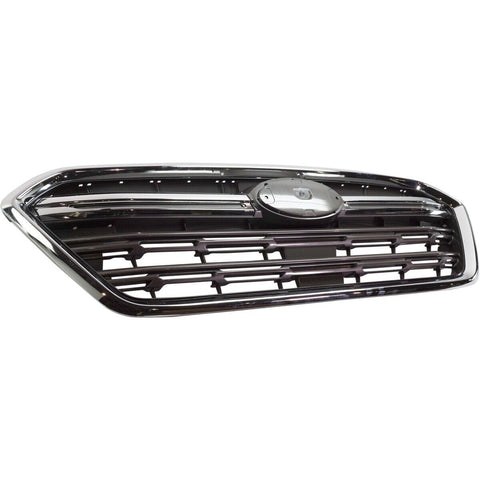 GRILLE DARK GRAY W/CHROME MOULDING/FRAME