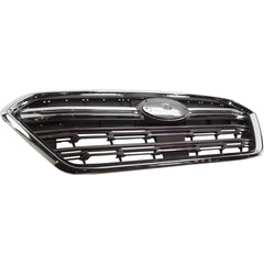 GRILLE DARK GRAY W/CHROME MOULDING/FRAME