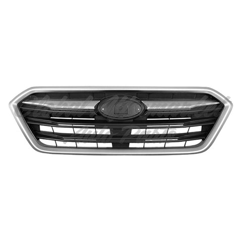 GRILLE FR BLACK W/SILVER MOLDING W/O EMBLEM