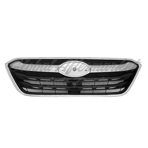 GRILLE FR GLOSS SILVER W/CHROME MOLDING W/O EMBLEM EXCLUDE WILNERNESS FOR 2.5L