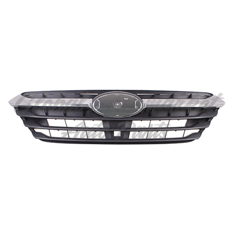 GRILLE FR MATTE BLACK W/CHROME MOLDING W/O EMBLEM FOR 2.5 EXCLUDE SPRT SDN