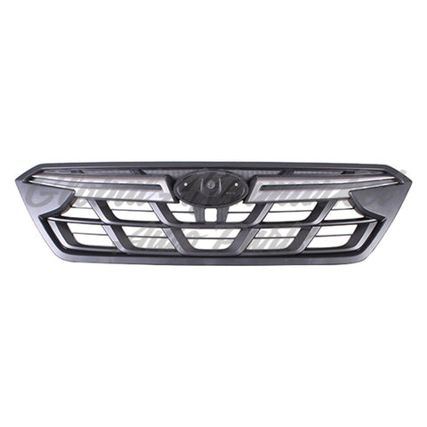 GRILLE FR BLACK W/UPPER ARGENT MOLDING W/BLACK INSERT TRIP W/O EMBLEM FOR 2.0