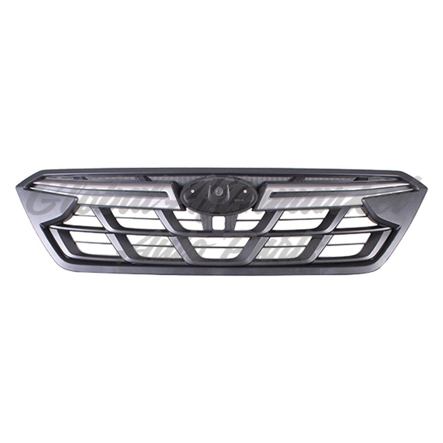 GRILLE FR BLACK W/UPPER ARGENT MOLDING W/BLACK INSERT TRIP W/O EMBLEM FOR 2.0