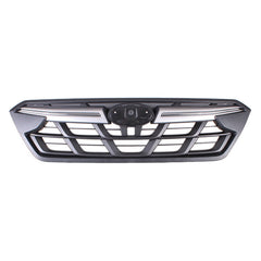GRILLE FR BLACK W/UPPER ARGENT MOLDING W/CHROME INSERT STRIP W/O EMBLEM FOR 2.5