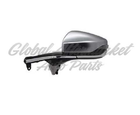 DOOR MIRROR LH POWER HTD SATIN CHROME W/BLIND SPOT/POWER FOLD/MEMORY/SIGNAL