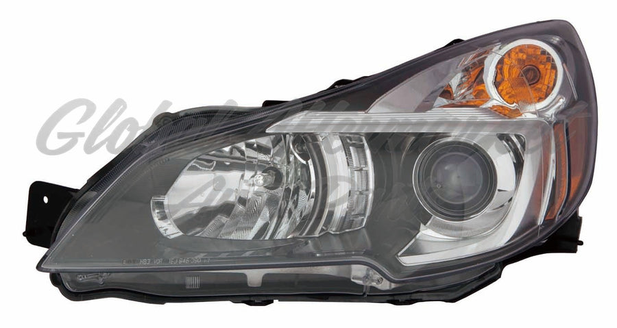HEAD LAMP LH W/BLACK BEZEL CAPA