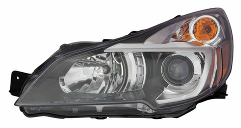 HEAD LAMP LH W/BLACK BEZEL CAPA