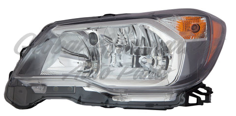 HEAD LAMP LH HALOGEN 2.0L GRAY BEZEL CAPA