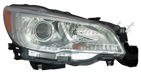 HEAD LAMP LH HALOGEN W/CHROME BEZEL 2.5I MODEL HQ