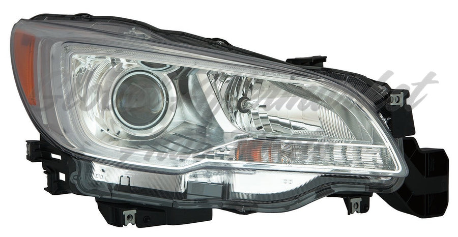 HEAD LAMP LH HALOGEN W/CHROME BEZEL 2.5I MODEL HQ