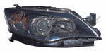 HEAD LAMP RH BLACK HALOGEN CAPA — photo 1
