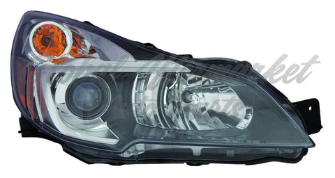 HEAD LAMP RH W/BLACK BEZEL HQ
