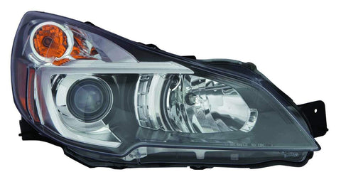 HEAD LAMP RH W/BLACK BEZEL CAPA