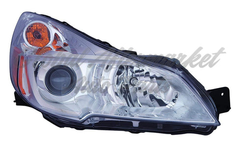 HEAD LAMP RH W/CHROME BEZEL CAPA
