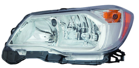 HEAD LAMP RH HALOGEN 2.5L CHROME BEZEL CAPA