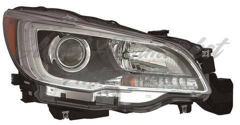 HEAD LAMP RH HALOGEN W/BLACK BEZEL/CHROME TRIM 3.6L HQ