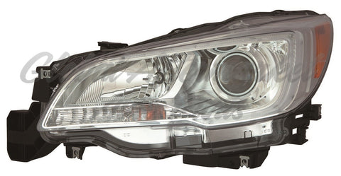 HEAD LAMP RH HALOGEN W/CHROME BEZEL 2.5I MODEL CAPA