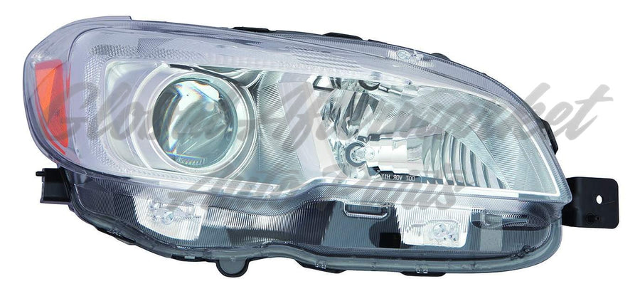 HEAD LAMP RH HALOGEN W/CHROME BEZEL CAPA