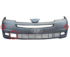 BUMPER FR PRIMED W/RADAR/SENSOR HOLE CAPA