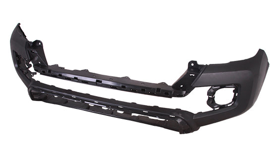BUMPER FR PRIMED LIGHTLY TEXTURED BLACK W/O WHEEL TRIM HOLE
