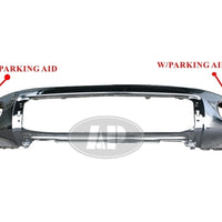 BUMPER FACE BAR FR CHROME W/SENSOR