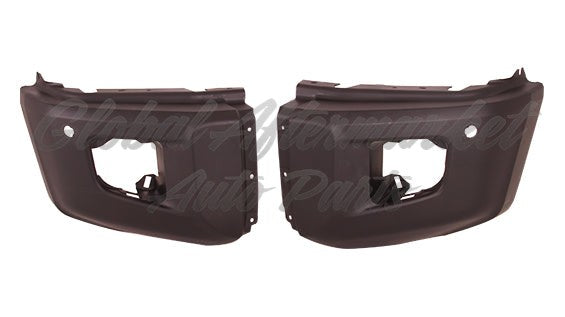 BUMPER END FR LH MATTE-DK GRAY W/SENSOR HOLE PLATINUM MODEL CAPA