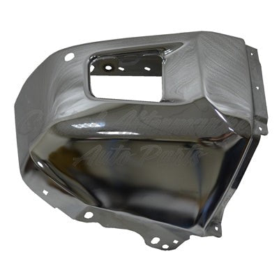 BUMPER END FR RH W/SENSOR HOLE CHROME CAPA