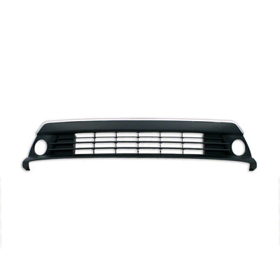 GRILLE LOWER PARTIAL PRIMED BLACK W/CHROME MLDG W/FOG LAMP HOLE PRIUS PLUG IN