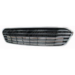 GRILLE LOWER PAINTED SILVR GRAY W/CHROME MLDG W/O SENSOR HOLE — photo 1
