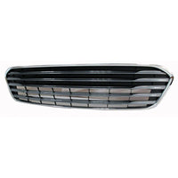 GRILLE LOWER PAINTED SILVR GRAY W/CHROME MLDG W/O SENSOR HOLE