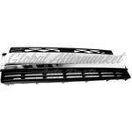 GRILLE LOWER MATTE-DK GRAY W/CHROME TRIM — photo 1