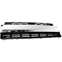 GRILLE LOWER MATTE-DK GRAY W/CHROME TRIM