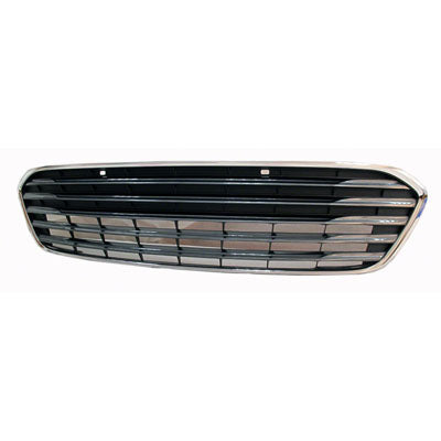 GRILLE LOWER PAINTED SILVR GRAY W/CHROME MLDG W/SENSOR HOLE