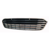 GRILLE LOWER PAINTED SILVR GRAY W/CHROME MLDG W/SENSOR HOLE