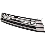 GRILLE LOWER MATTE BLACK W/SILVER MOULDING — photo 1