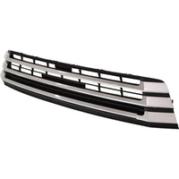 GRILLE LOWER MATTE BLACK W/SILVER MOULDING